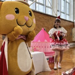 福島県郡山市のクリスマス会に、ゆるキャラ＆バルーンパフォーマーコンビを派遣しました！