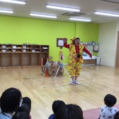 東京都北区の保育園の交流イベントへ、紙芝居師を派遣しました！